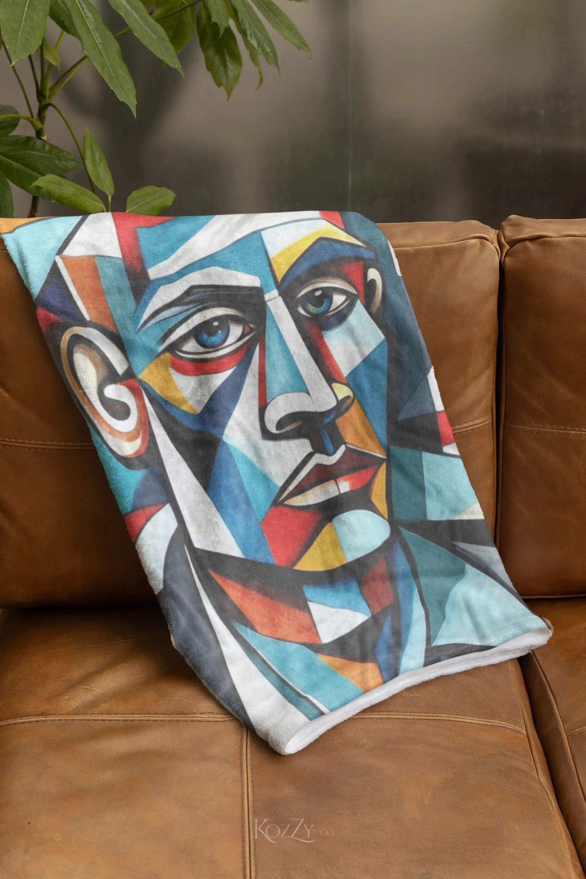 Cubist African American Kingman Throw Blanket  Kozzyco Home Goods