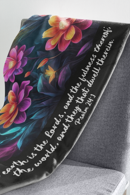 Scripture & Nature Floral and Butterfly Throw Blankets  Kozzyco throw blanket