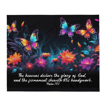 Scripture & Nature Floral and Butterfly Throw Blankets  Kozzyco throw blanket