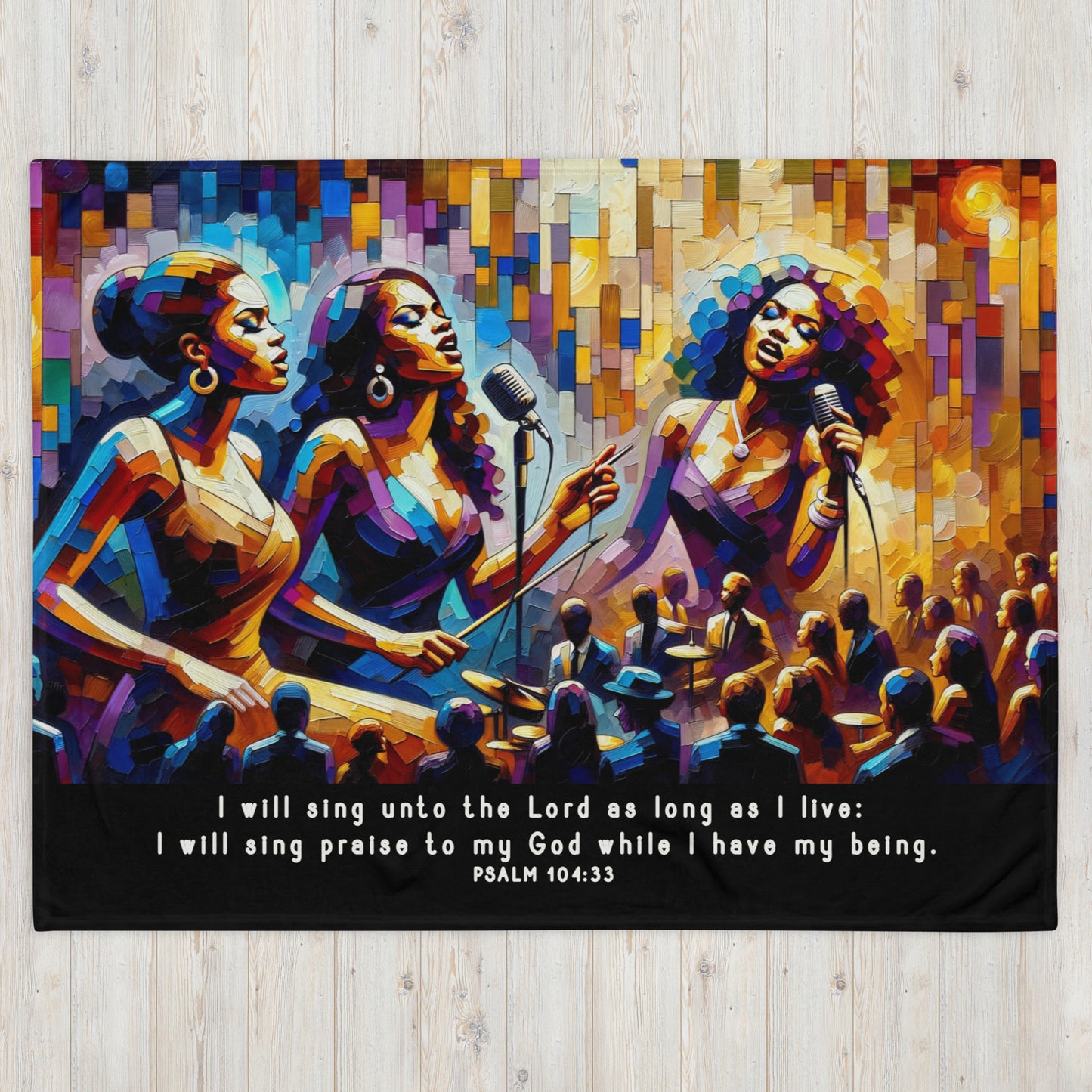 Psalm 104:33 I will Sing Unto the Lord Throw Blanket  Kozzyco throw blanket