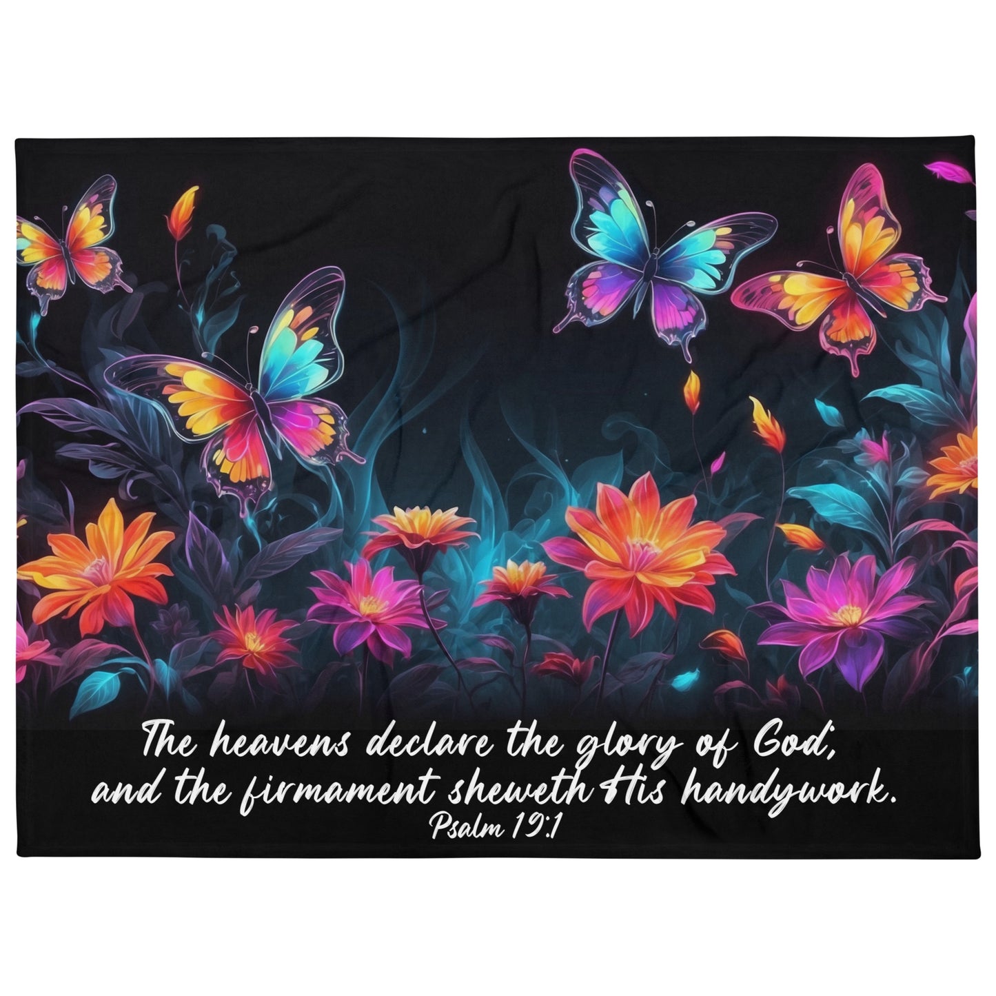 Scripture & Nature Floral and Butterfly Throw Blankets  Kozzyco throw blanket