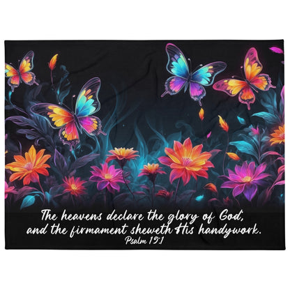 Scripture & Nature Floral and Butterfly Throw Blankets  Kozzyco throw blanket