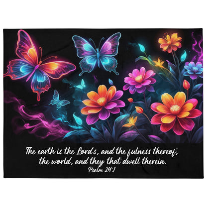 Scripture & Nature Floral and Butterfly Throw Blankets  Kozzyco throw blanket