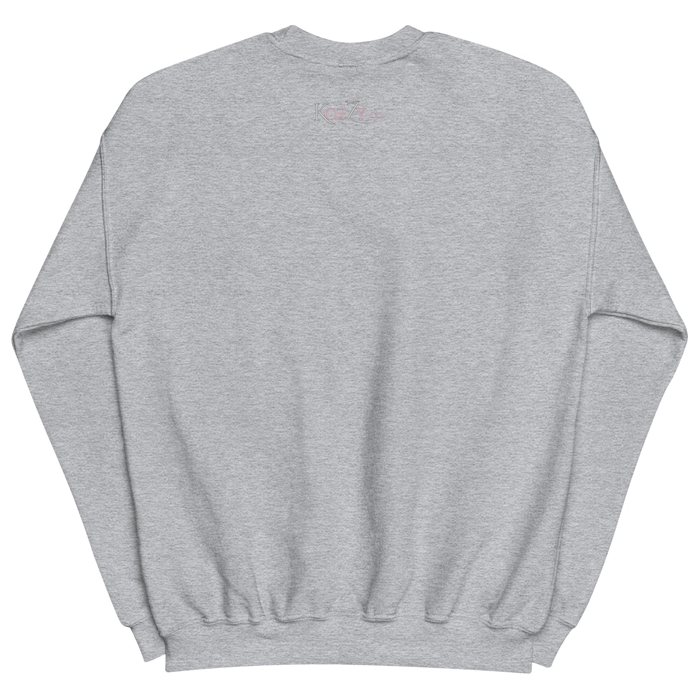 Embroidered Riches Honor Long Life Crewneck Sweatshirt - Kozzyco