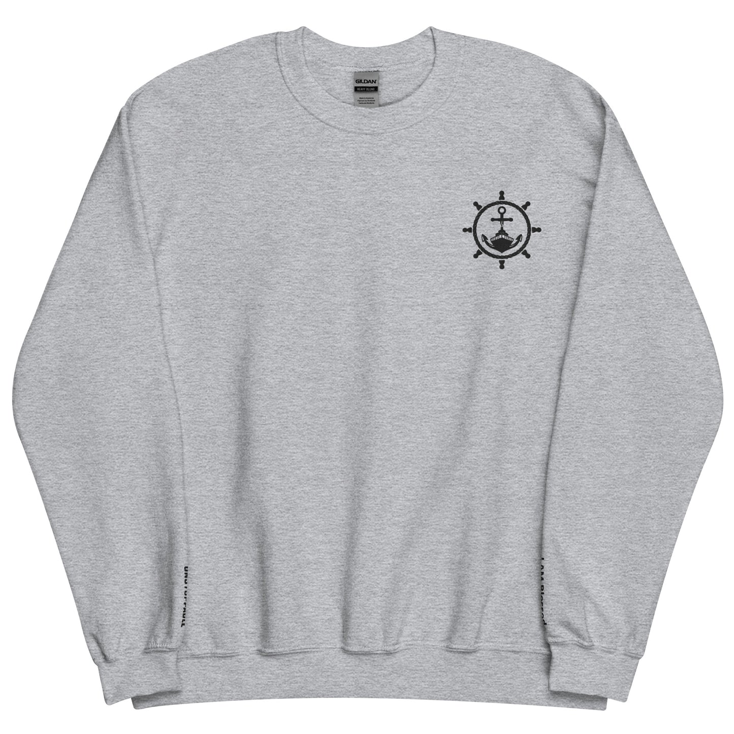 Embroidered Trust in God Crewneck Sweatshirt - Kozzyco